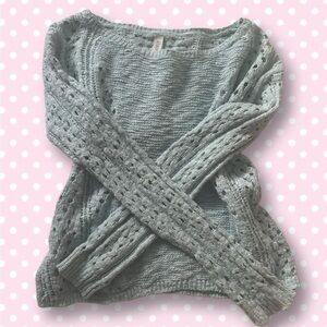 Aeropostale eyelet knit sweater 🎀🧸